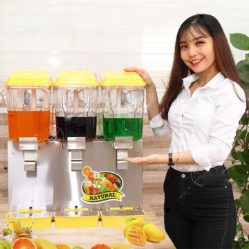 Máy làm lạnh nước trái cây 3 ngăn dạng phun